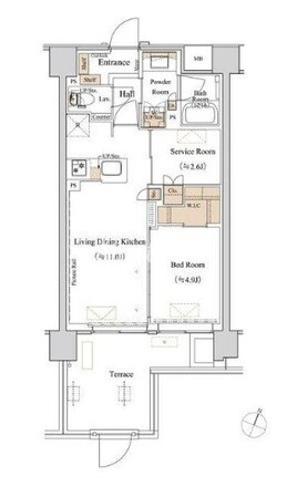 ブランシエスタ西馬込の物件間取画像
